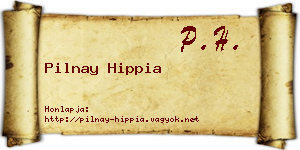 Pilnay Hippia névjegykártya